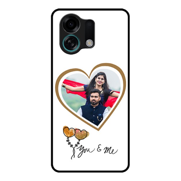 Oppo K13 Turbo Pro 5G Custom Glass Phone Case - You & Me Design