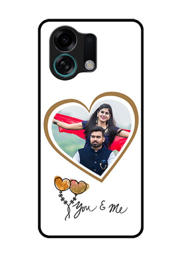 Oppo K13 Turbo Pro 5G Custom Glass Phone Case - You & Me Design