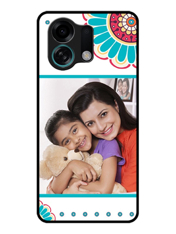 Custom Oppo K13 Turbo Pro 5G Custom Glass Phone Case - Flower Design