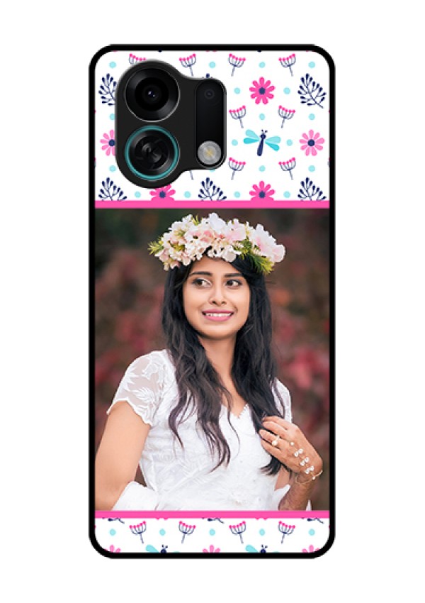 Oppo K13 Turbo Pro 5G Custom Glass Phone Case - Colorful Flower Design