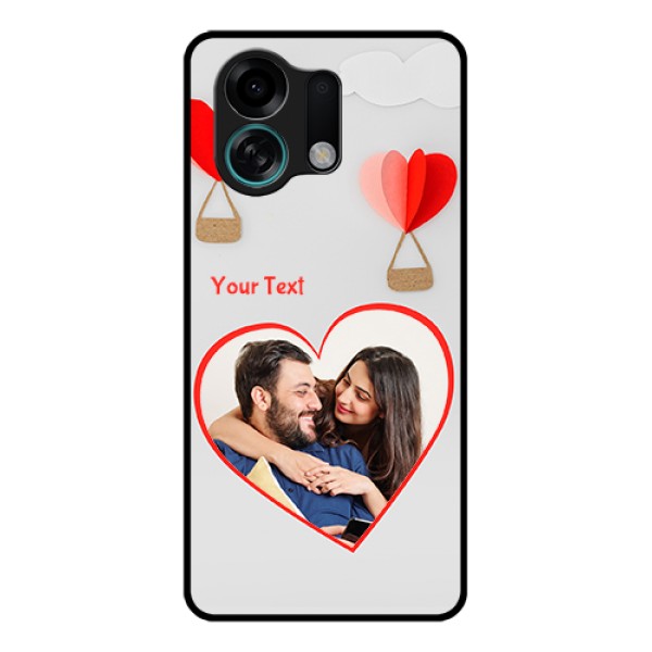 Oppo K13 Turbo Pro 5G Custom Glass Phone Case - Parachute Love Design