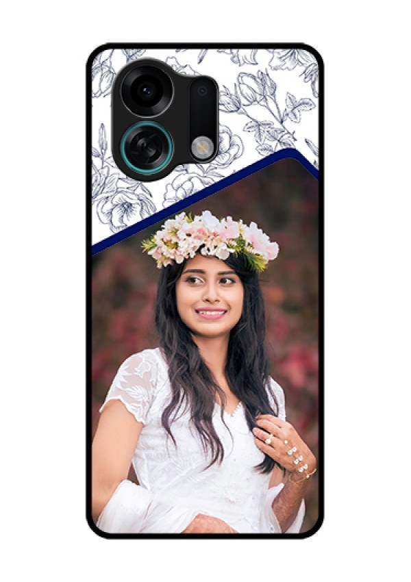 Oppo K13 Turbo Pro 5G Custom Glass Phone Case - Classy Floral Design