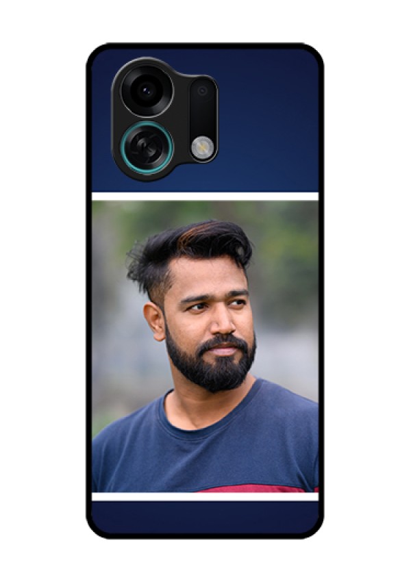 Oppo K13 Turbo Pro 5G Custom Glass Phone Case - Simple Royal Blue Design