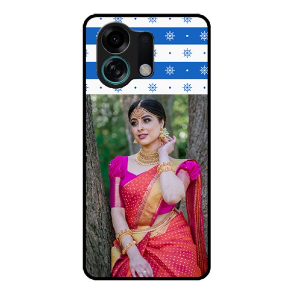 Oppo K13 Turbo Pro 5G Custom Glass Phone Case - Snow Pattern Design