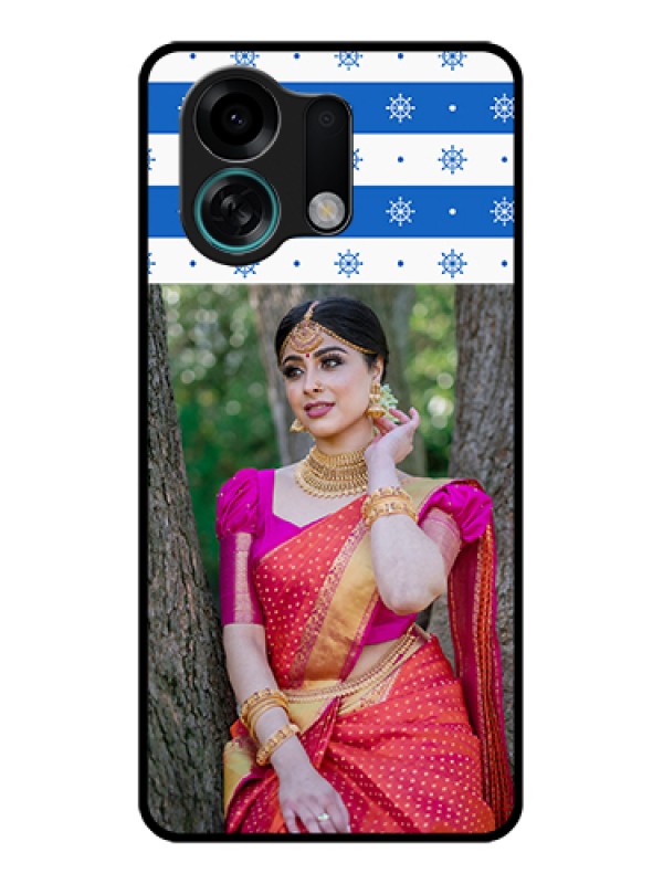 Custom Oppo K13 Turbo Pro 5G Custom Glass Phone Case - Snow Pattern Design