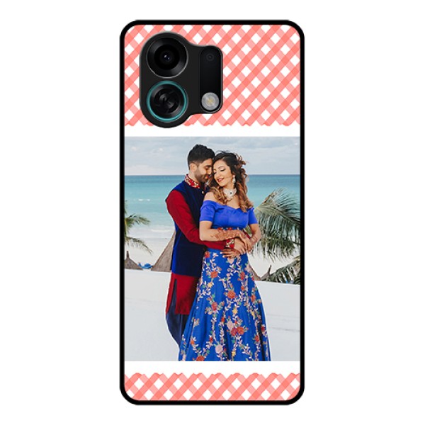 Oppo K13 Turbo Pro 5G Custom Glass Phone Case - Pink Pattern Design
