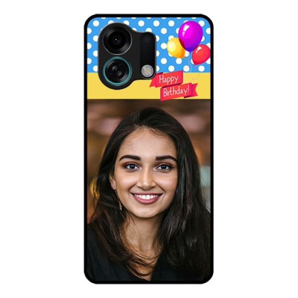 Oppo K13 Turbo Pro 5G Custom Glass Phone Case - Happy Birthday Design
