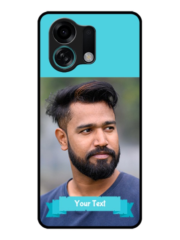 Custom Oppo K13 Turbo Pro 5G Custom Glass Phone Case - Blue Color Design