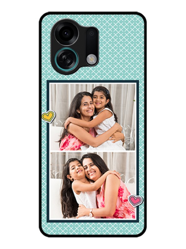 Custom Oppo K13 Turbo Pro 5G Custom Glass Phone Case - 2 Image Holder With Pattern Design