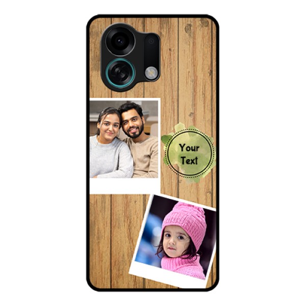 Oppo K13 Turbo Pro 5G Custom Glass Phone Case - Wooden Texture Design