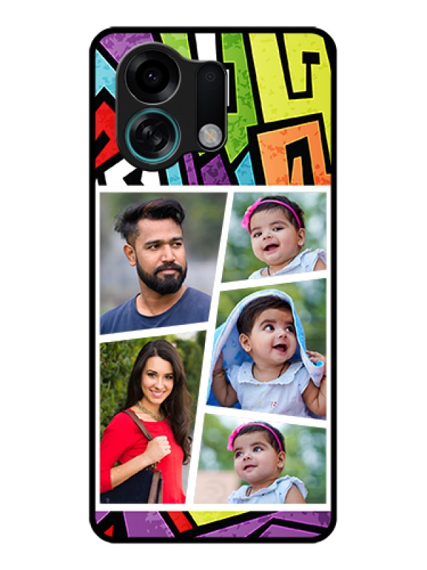 Custom Oppo K13 Turbo Pro 5G Custom Glass Phone Case - Graffiti Pattern Design