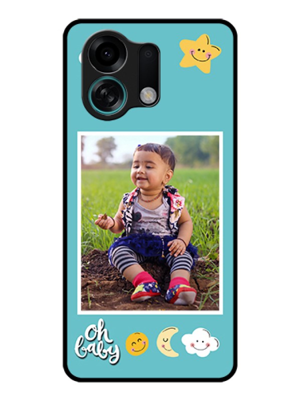 Custom Oppo K13 Turbo Pro 5G Custom Glass Phone Case - Smiley Kids Stars Design