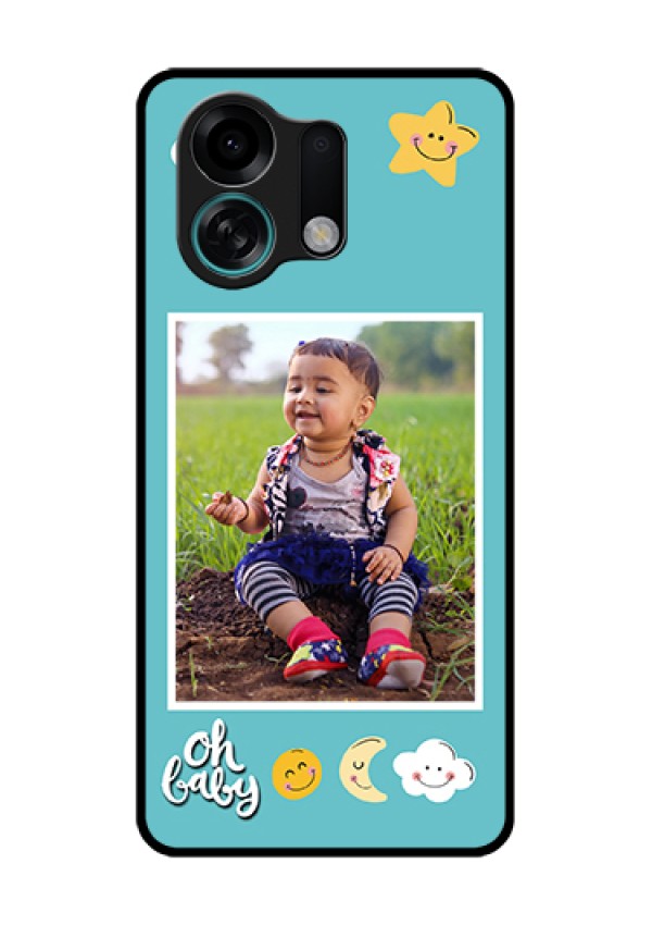 Oppo K13 Turbo Pro 5G Custom Glass Phone Case - Smiley Kids Stars Design