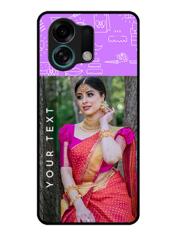 Custom Oppo K13 Turbo Pro 5G Custom Glass Phone Case - Birthday Icons Design