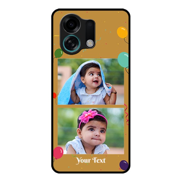 Oppo K13 Turbo Pro 5G Custom Glass Phone Case - Image Holder With Birthday Celebrations Design Oppo K13 Turbo Pro 5G Custom Glass Phone Case - Image Holder With Birthday Celebrations Design