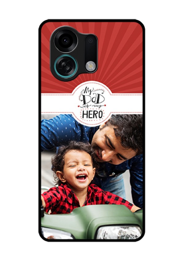 Oppo K13 Turbo Pro 5G Custom Glass Phone Case - My Dad Hero Design