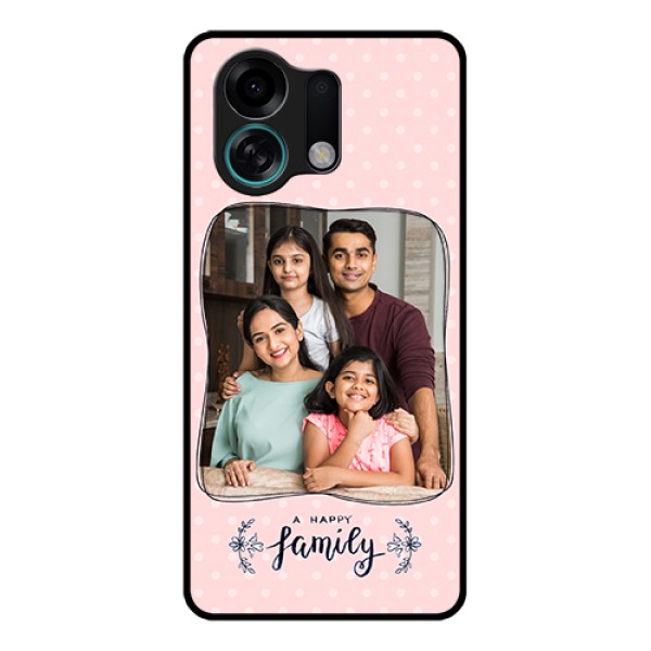 Oppo K13 Turbo Pro 5G Custom Glass Phone Case - Family With Dots Design