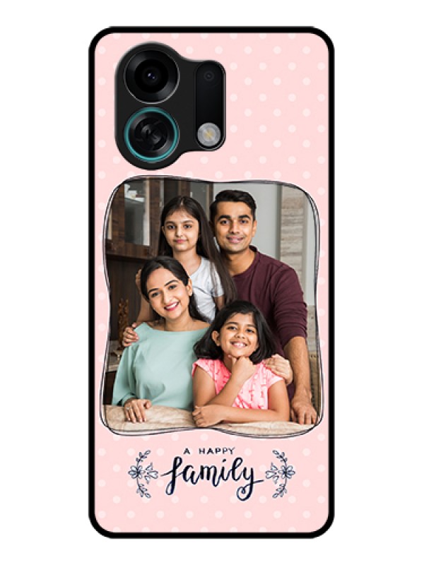 Custom Oppo K13 Turbo Pro 5G Custom Glass Phone Case - Family With Dots Design
