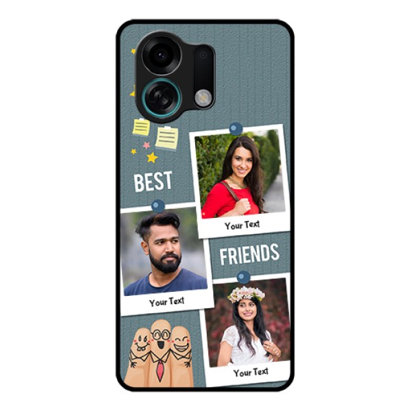 Oppo K13 Turbo Pro 5G Custom Glass Phone Case - Sticky Frames And Friendship Design Oppo K13 Turbo Pro 5G Custom Glass Phone Case - Sticky Frames And Friendship Design