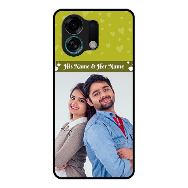 Oppo K13 Turbo Pro 5G Custom Glass Phone Case - You & Me Heart Design