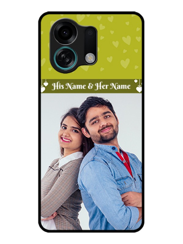 Custom Oppo K13 Turbo Pro 5G Custom Glass Phone Case - You & Me Heart Design