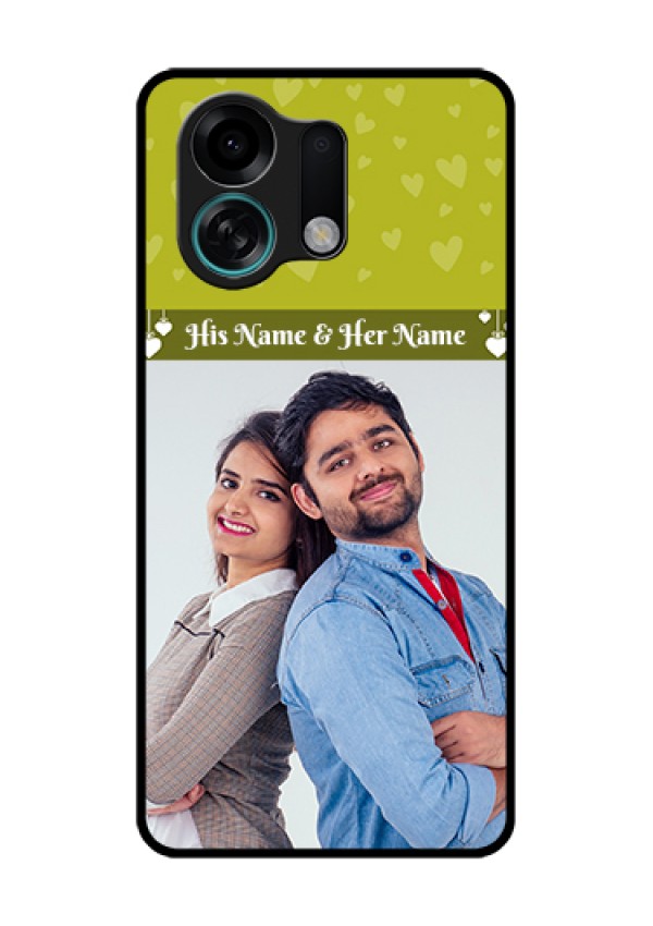 Oppo K13 Turbo Pro 5G Custom Glass Phone Case - You & Me Heart Design