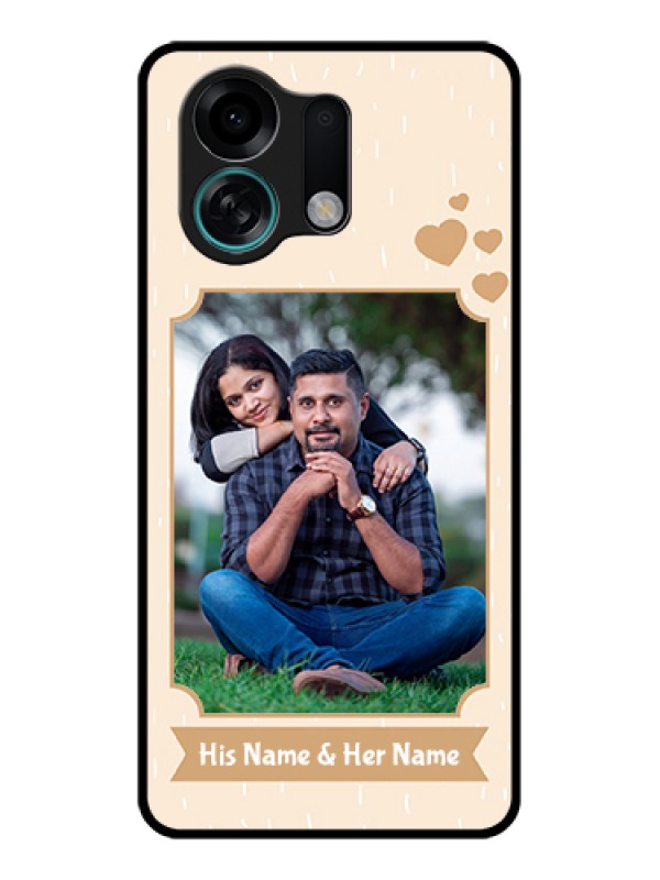 Custom Oppo K13 Turbo Pro 5G Custom Glass Phone Case - With Confetti Love Design