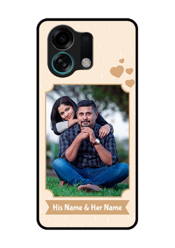 Oppo K13 Turbo Pro 5G Custom Glass Phone Case - With Confetti Love Design