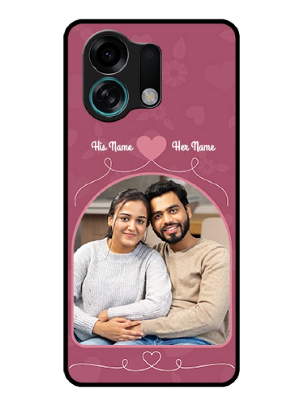 Custom Oppo K13 Turbo Pro 5G Custom Glass Phone Case - Love Floral Design