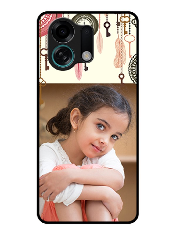 Custom Oppo K13 Turbo Pro 5G Custom Glass Phone Case - Boho Style Design