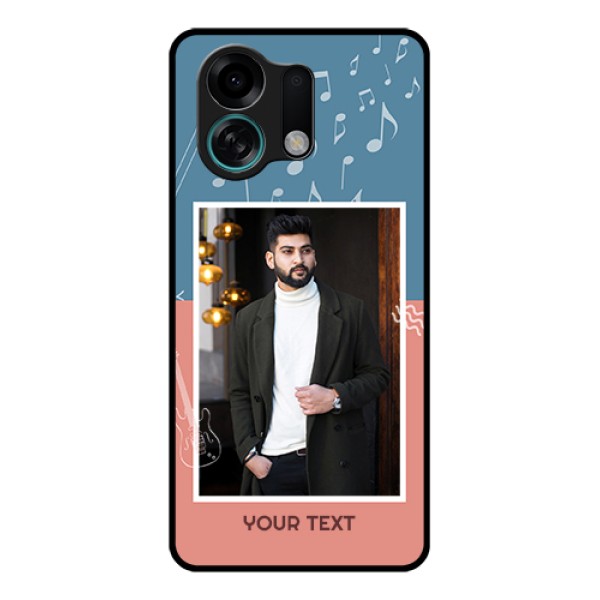 Oppo K13 Turbo Pro 5G Custom Glass Phone Case - With Color Musical Note Design Oppo K13 Turbo Pro 5G Custom Glass Phone Case - With Color Musical Note Design