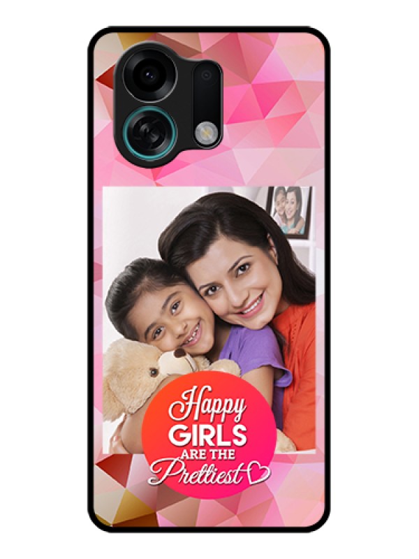 Custom Oppo K13 Turbo Pro 5G Custom Glass Phone Case - Abstract Triangle Design