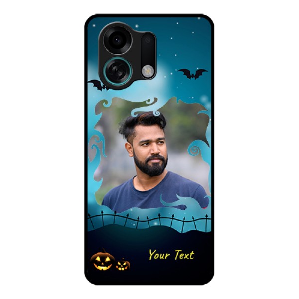 Oppo K13 Turbo Pro 5G Custom Glass Phone Case - Halloween Frame Design