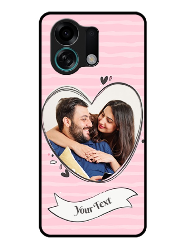 Custom Oppo K13 Turbo Pro 5G Custom Glass Phone Case - Vintage Heart Design