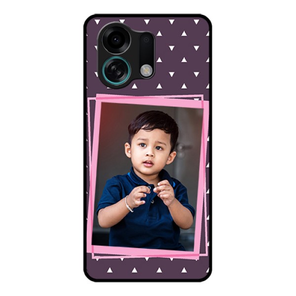 Oppo K13 Turbo Pro 5G Custom Glass Phone Case - Triangle Pattern Dotted Design Oppo K13 Turbo Pro 5G Custom Glass Phone Case - Triangle Pattern Dotted Design