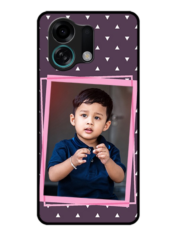 Custom Oppo K13 Turbo Pro 5G Custom Glass Phone Case - Triangle Pattern Dotted Design