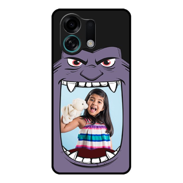 Oppo K13 Turbo Pro 5G Custom Glass Phone Case - Angry Monster Design