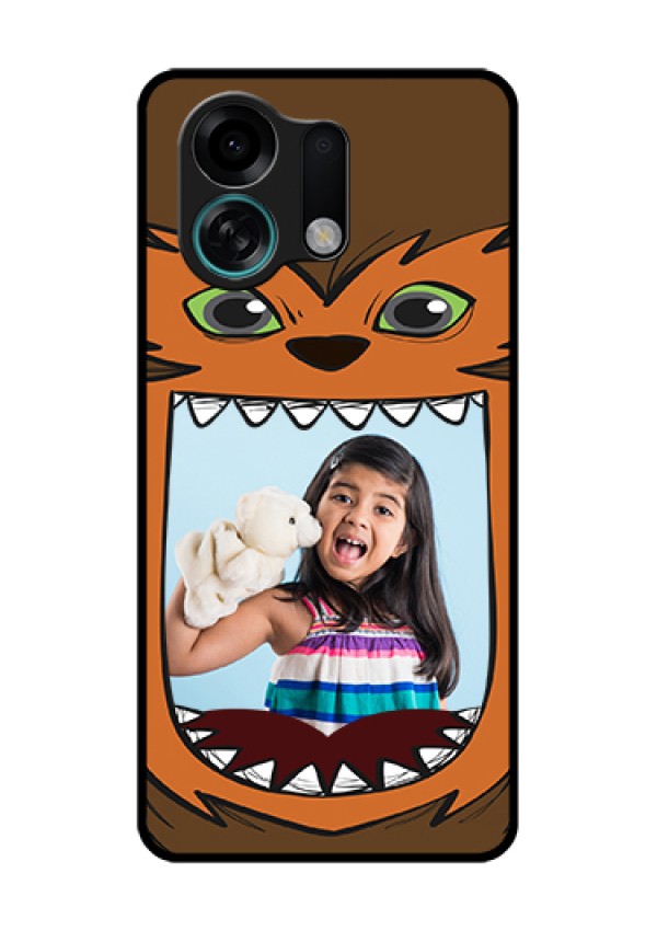 Oppo K13 Turbo Pro 5G Custom Glass Phone Case - Owl Monster Back Case Design