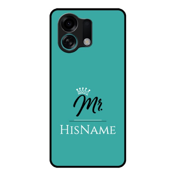 Oppo K13 Turbo Pro 5G Custom Glass Phone Case - Mr With Name Design