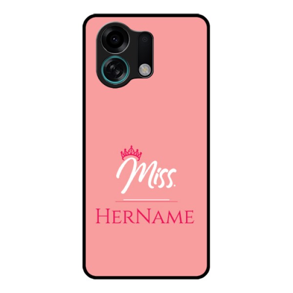 Oppo K13 Turbo Pro 5G Custom Glass Phone Case - Mrs With Name Design