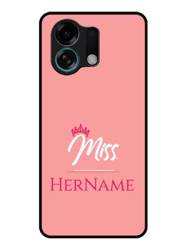 Custom Oppo K13 Turbo Pro 5G Custom Glass Phone Case - Mrs With Name Design