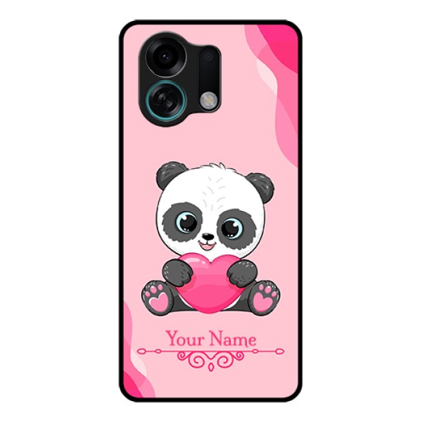 Oppo K13 Turbo Pro 5G Custom Glass Phone Case - Cute Panda Design