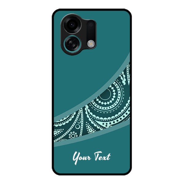 Oppo K13 Turbo Pro 5G Custom Glass Phone Case - Semi Visible Floral Design