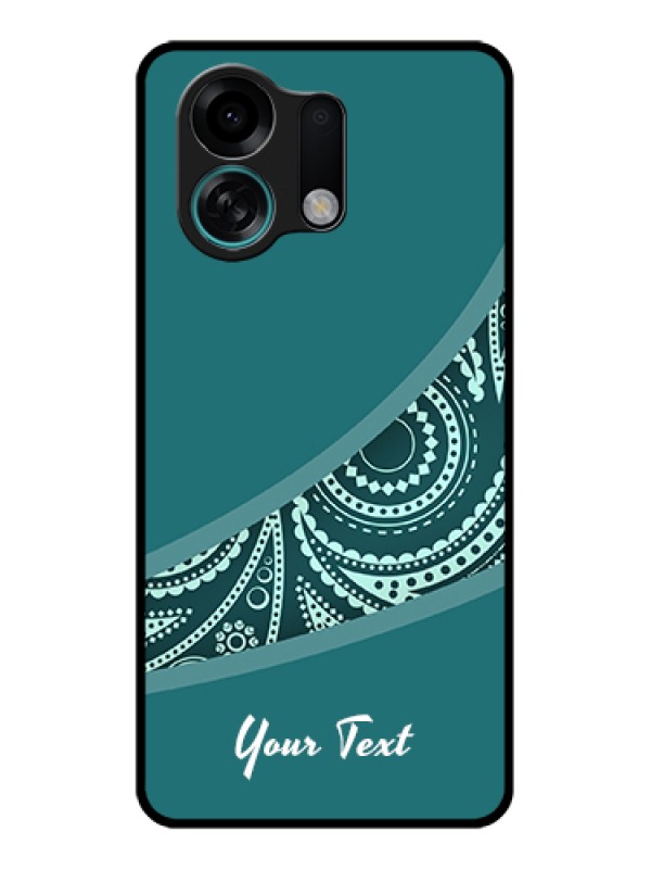 Custom Oppo K13 Turbo Pro 5G Custom Glass Phone Case - Semi Visible Floral Design