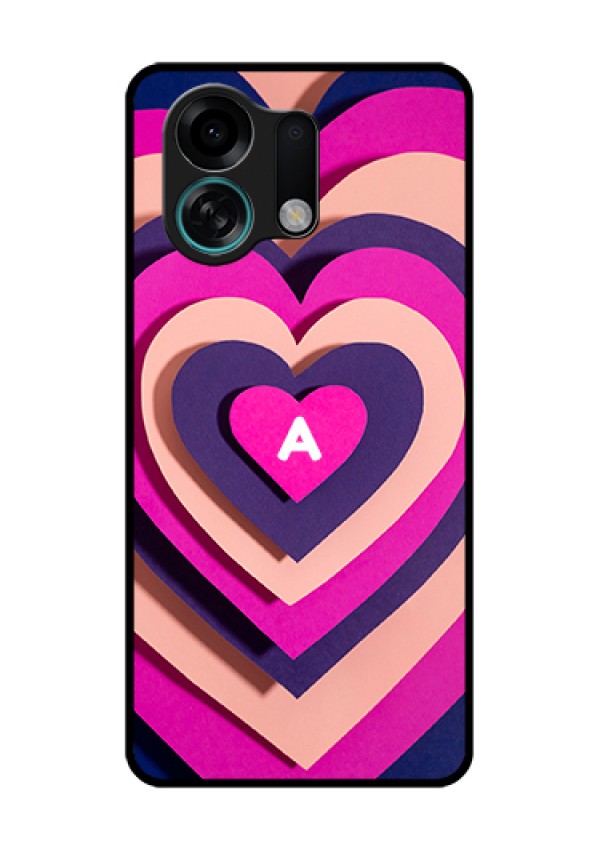 Oppo K13 Turbo Pro 5G Custom Glass Phone Case - Cute Heart Pattern Design