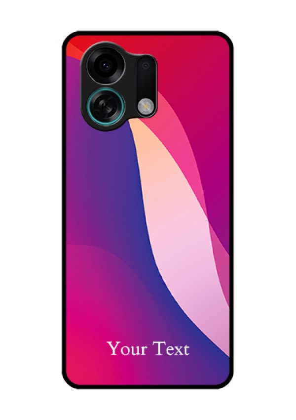 Oppo K13 Turbo Pro 5G Custom Glass Phone Case - Digital Abstract Overlap Design