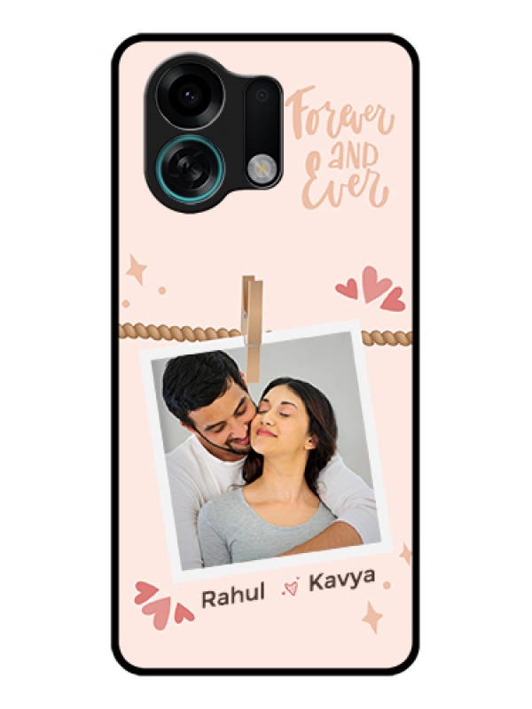 Custom Oppo K13 Turbo Pro 5G Custom Glass Phone Case - Forever And Ever Love Design