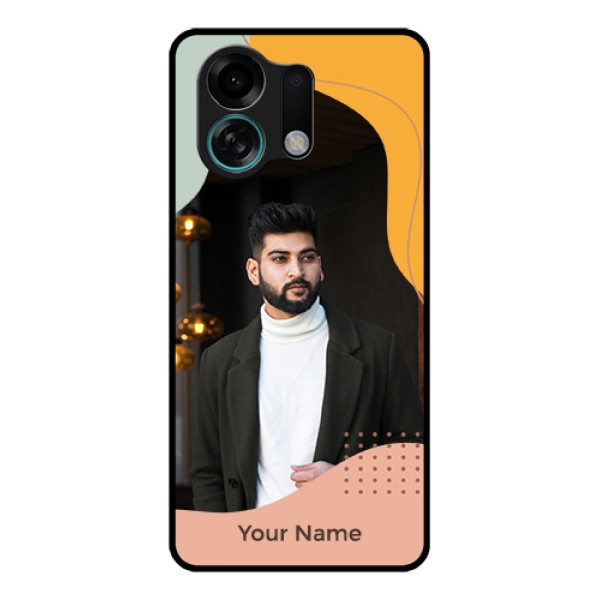 Oppo K13 Turbo Pro 5G Custom Glass Phone Case - Tri - Coloured Overlay Design Oppo K13 Turbo Pro 5G Custom Glass Phone Case - Tri - Coloured Overlay Design