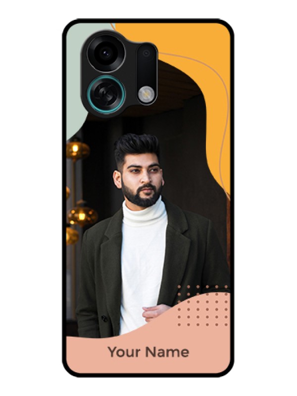 Custom Oppo K13 Turbo Pro 5G Custom Glass Phone Case - Tri - Coloured Overlay Design