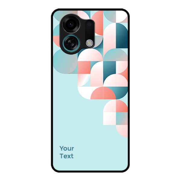 Oppo K13 Turbo Pro 5G Custom Glass Phone Case - Stylish Semi - Circle Pattern Design